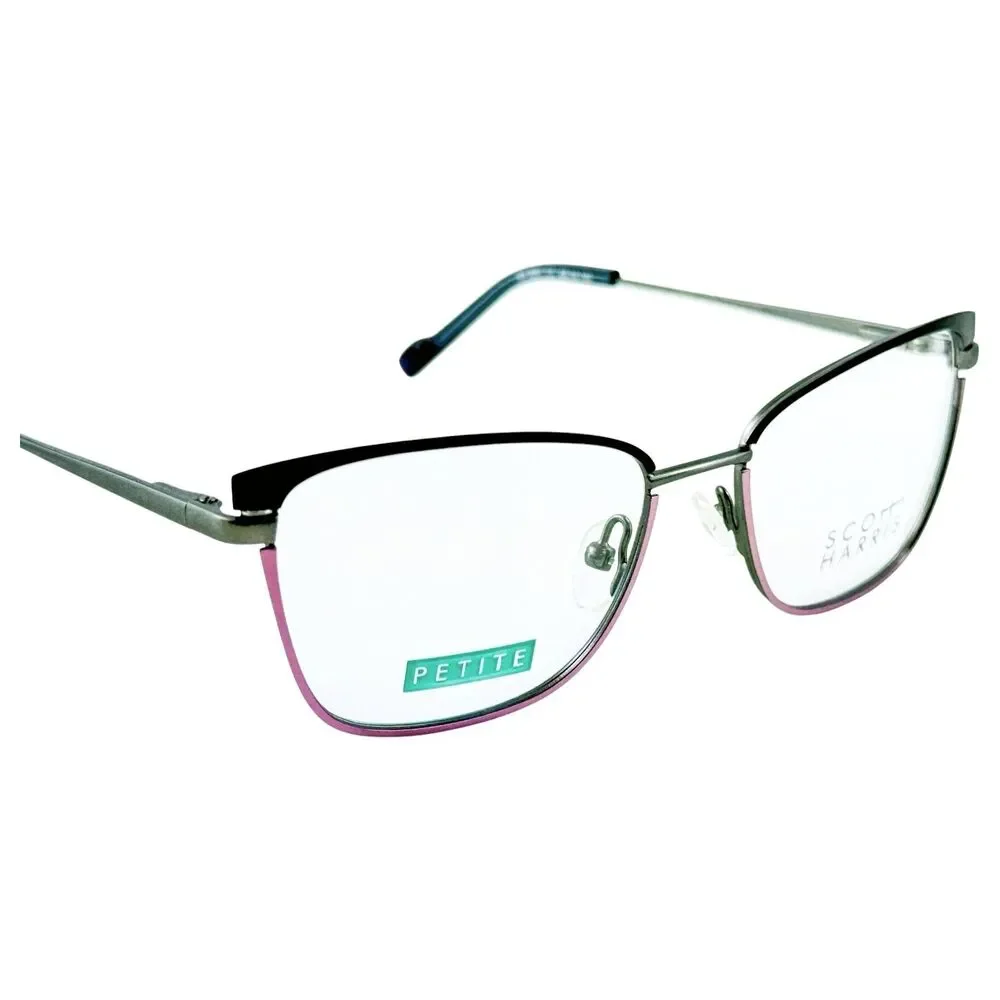 Scott Harris SH800 Womens Metal Eyeglass Frame C1 Plum Lilac 49-16 W Case